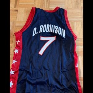 Old school David Robinson team USA jersey